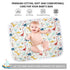 2Pcs Diaper Changing Pads for Baby, Dinosaur Change Mat, 3Layers Waterproof Change Pad Foldable Absorbent Mats for Women, Reusable Incontinence Un...