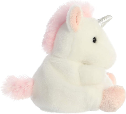 Aurora® Adorable Palm Pals™ Sassy Unicorn™ Stuffed Animal - Pocket-Sized Play - Collectable Fun - White 5 Inches...