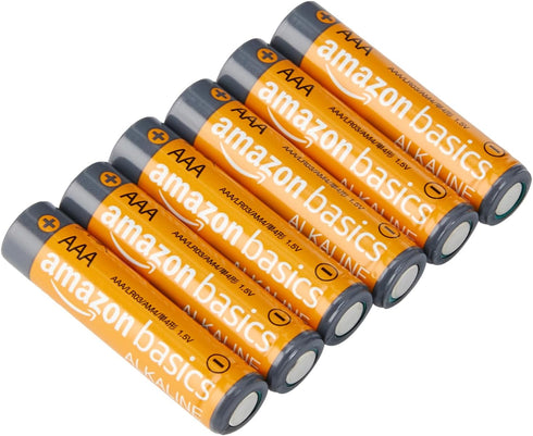 Amazon Basics AAA Alkaline High-Performance Batteries, 1.5 Volt, 10-Year Shelf Life, 20 count...