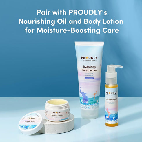 PROUDLY All Over Balm by Gabrielle Union & Dwyane Wade, Helps Relieve Cradle Cap & Eczema, for Black & Brown Babies, Dry, Sensitive Skin, Frangran...