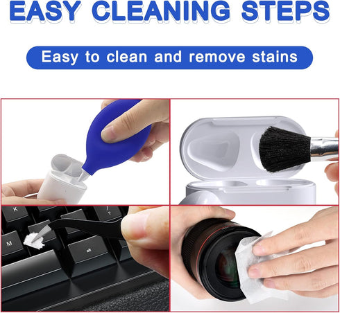 Cell Phone Cleaning Kit, Speaker Cleaner for iPhone, Charging Port Cleaning Tool, Electronic Cleaning kit, Compatible with Airpods Earbuds Camera ...