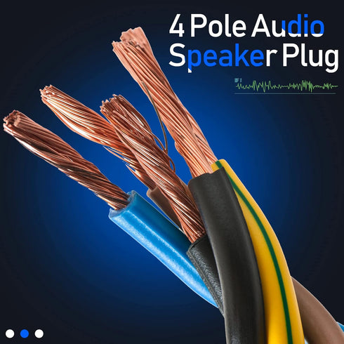 10 Pack NL4FC Speaker Adapter Connectors Cable Head, 4 Pole Audio Speaker Plug Twist Lock Compatible with Speakon, NL4FX, NLT4X, Adapter...