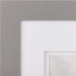 Gallery Solutions - 8"x8" Flat Grey Wall Frame - Double White Mat - Wall/Wall Mount Display - Perfect Fit for 5"x5" Photos - Versatile Mounting Op...