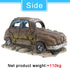 Create idea Aquarium Fish Tank Decor Ornament Resin Imitation Accident Car Landscape Terrarium Home Interior Decorating Accessories 12x7x7cm Brown...