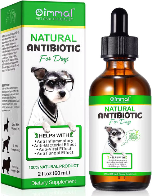 Natural Antibiotics for Dogs - Pet Antibiotic - Healing Aid and Skin Repair for Wounds, Sores, and Abrasions, Provides Itch Relief for Irritated S...