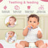 Baby Solids/Frozen Fruit Feeder Pacifier, Infant Teether Toy 4M+, BPA-Free Silicone Pouch & Nipple, Safely Introduce Solids, Teething Relief, 2-Pa...