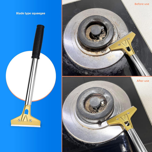 EHDIS Razor Blade Scraper, 1.5'' and 4'' Glass Scraper Tool, Floor Adhesive Remover Scraper with Metal Razor Blades, Paint Scraper Ideal for Clean...