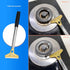 EHDIS Razor Blade Scraper, 1.5'' and 4'' Glass Scraper Tool, Floor Adhesive Remover Scraper with Metal Razor Blades, Paint Scraper Ideal for Clean...