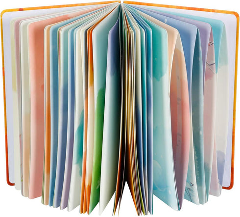 SIIXU Spiral Journals for Women, Hardcover Notebook, Colorful Blank, Large, 128 Pages, B5, 6.8”x9.8, Summer...