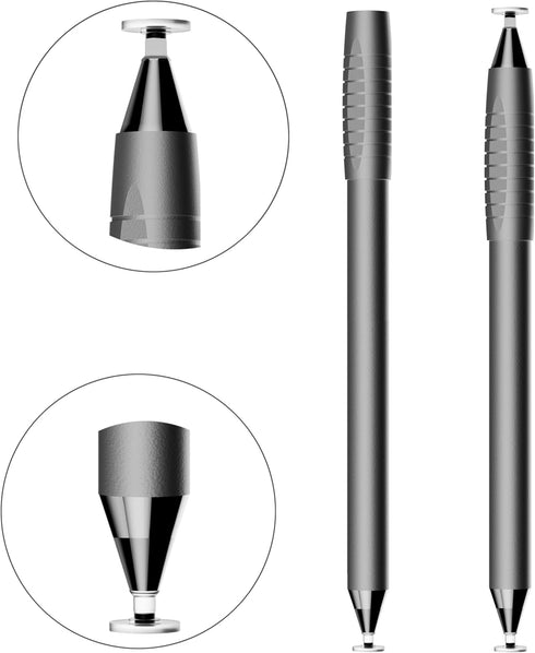 2 in 1 Stylus Pens for iPad,Universal Touch Screens High Sensitive & Precision Capacitive Disc Tip Pen Stylus for Samsung/Galaxy/Kindle/Tablet/Com...