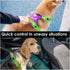 PHOEPET No Pull Dog Harness, Unique Colors Reflective Adjustable Dog Vest, with Soft Training Handle Metal Clips for Small Medium Large Dogs (Purp...