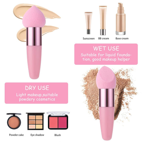Sibba 3 PCS Makeup Sponges Foundation Beauty Blender Blending Wet and Dry Make Up Applicator Cosmetic Concealer Face Brush Egg Brushes Covers Eyes...