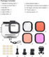 SOONSUN Waterproof Case for GoPro HERO 12/11 / 10/9 Black with Diving Filters - 60M Underwater Dive Housing Case for GoPro HERO 12 11 10 9 Black w...