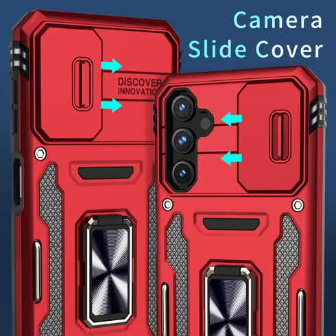 for Galaxy A14 5G Phone Case, Samsung Galaxy A14 5G Case with 2 Pack Screen Protectors, Heavy Duty Rugged Shockproof Case with Slide Camera Cover ...