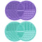 2 Pcs Silicone Make Up Brush Cleaning Mat, Makeup Brush Cleaner Mats, Portable Washing Tool with Suction Cup for Makeup Cosmetic Brushes...