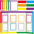 90 Pcs Science Fair Board Supplies Include 72 Trim Scalloped Bulletin Board Borders 18 Presentation Board Subtitles for Classroom Office Display B...