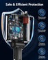 HATALKIN Retractable Car Charger 4 in 1, 69W Fast Car Phone Charger, 2 Retractable Cables and USB C Car Charger, Car Charger Adapter for iPhone 16...