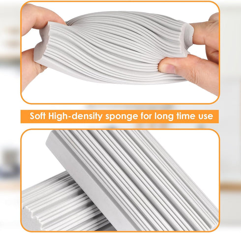 2-Pack Damp Clean Duster Sponge,Magic Sponge Eraser for Household Cleaning, Duster for Cleaning Blinds,Dish, Glass, Window Track Grooves,Ceiling F...