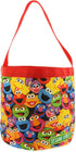 Sesame Street Elmo Boys Girls Collapsible Nylon Gift Basket Bucket Tote Bag...