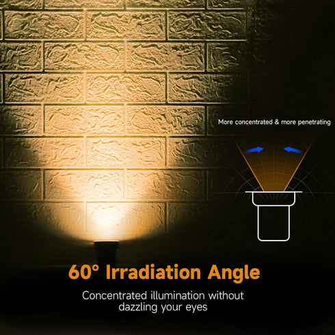 Warm White Low Voltage Landscape Lights LED Well Lights 3W 12V-24V in Ground Lights IP67 Waterproof Low Voltage Landscape Lighting Floor Driveway ...