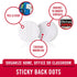 VELCRO Brand Dots with Adhesive | Sticky Back Round Hook and Loop Circles | 5/8in, 80 Pack | Arts and Crafts, School Projects, 95215W, White...