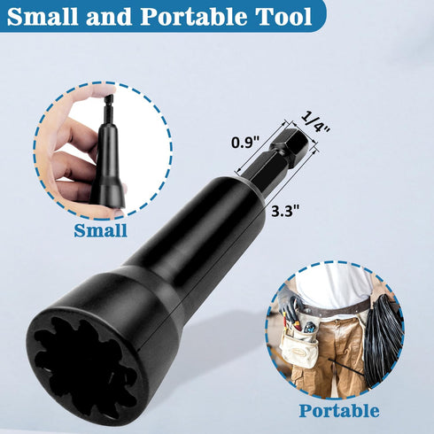 Wire Twisting Tool, Wire Spin Twister Nut, Spin Twist Wire Connector Socket, Wire Twisting Spinner, Wire Spin Driver Nut, Wire Twister for Drill a...