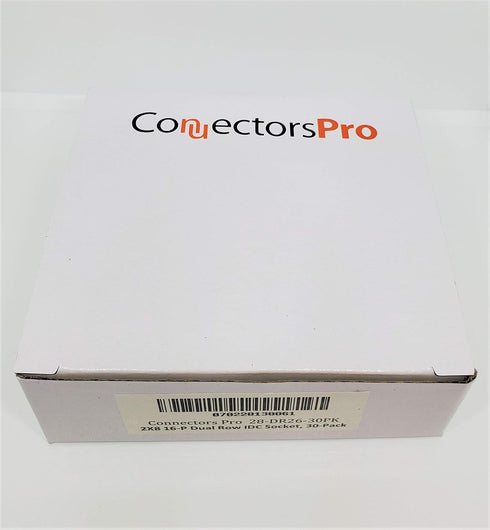 PC Accessories - Connectors Pro 30-Pack 2X13 26P 2.54mm 0.1" Pitch Dual Rows IDC Sockets for Standard Flat Ribbon Cable, 26 Pins FC Female Connect...