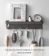 Yamazaki Home Magnetic Key Rack with Tray Steel One Size Black...