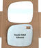 Replacement Flat Mirror Glass with Full Size Adhesive for 2008-2020 Dodge Grand Caravan | Chrysler Town & Country | VW Routan | Ram Cargo Tradesma...