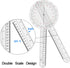 Goniometer Set 2-3 Pieces 12", 8", 6"/ 360 Degree...