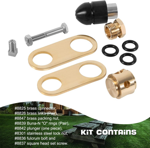 850 Sb Yard Water Hydrant 8 Piece Repair Kit & Plunger for Use with 4800 Model and 800Sb Series Yard Hydrant...
