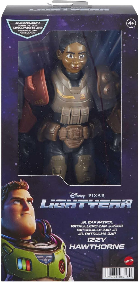 Mattel Disney and Pixar Lightyear 12-in Action Figure with Accessories, Izzy Hawthorne Jr ZAP Patrol with 14 Posable Joints...