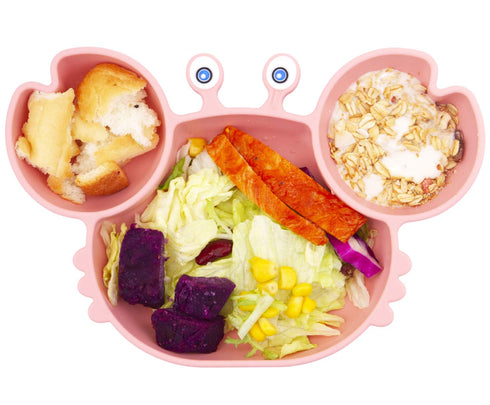 Silicone Suction Plate for Toddlers - Self Feeding Training Divided Plate Dish and Bowl for Baby and Toddler, Fits for Most Highchairs Trays, BPA ...