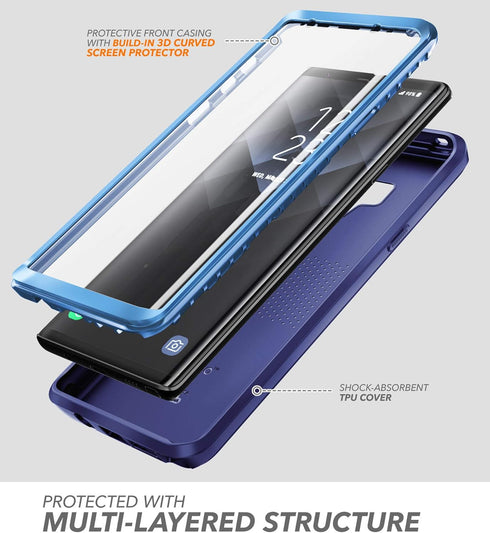 Clayco Compatible with Case for Samsung Galaxy Note 9 (2018 Release) 5G 360 Degree Mobile Phone Case Rugged Protective Bumper Case Full Cover with...