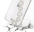Bonitec Compatible with iPhone 12 Pro Max Case Clear Bracelet 3D Glitter Sparkle Bling Strap Luxury Shiny Crystal Rhinestone Diamond Silver Chain ...