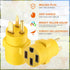 EV Charger Adapter Compatible with NEMA 6-50P to 14-50R 50 Amp 3 Prong Welder Plug to 4 Prong EV Charging Connector, Welder Welding Dryer EV Charg...