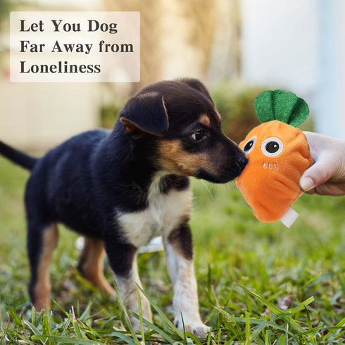 MewaJump Squeaky Dog Toys with Ball, 3-in-1 Plush Cute Dog Toy, Dog Chew Toy with 3 Layers, Dogs Puzzle Pet Toy for Teeth Cleaning, Puppy Enrichme...