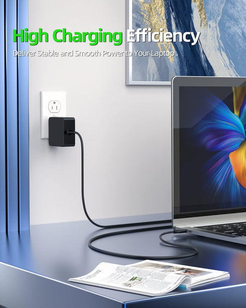 Dexpt Charger Fit for Asus Zenbook 14 13 S13 S Flip 3 Deluxe Duo 14, Fit for Chromebook, Vivobook, Expertbook Laptop (Safety Certified by UL), USB...