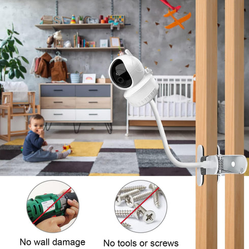 Baby Monitor Mount Compatible with Kidsneed SM935A/SM935C ,iFamily SM650/SM651, ANMEATE SM650 and Other Baby Monitor with 1/4 Threaded Hole 15.7 i...