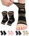 INDEEMAX Copper Ankle Brace for Men and Women 2 Pairs, Ankle Compression Sleeve Ankle Support Brace for Sprained Ankle, Plantar Fasciitis, Running...