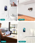HomeMount Hands Free Wall Mount Phone Holder with Adhesive Strip for Bedroom Living Room Kitchen Compatible with All Phone or Mini ipad White......
