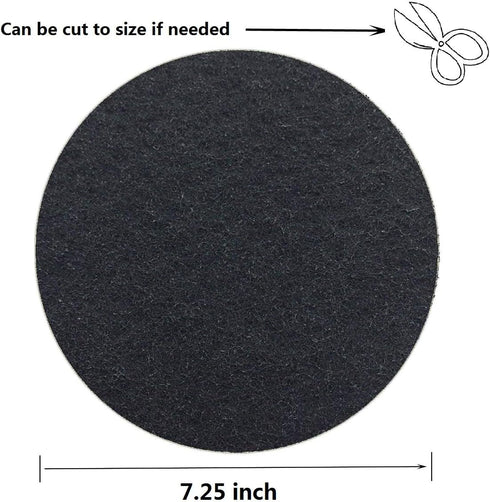 ddLUCK 6 Pack Kitchen Compost Bin Filter, Round Food Waste Bins Activated Carbon Filters,Replaceable Extra Thick Charcoal Filters for Odour Remove...