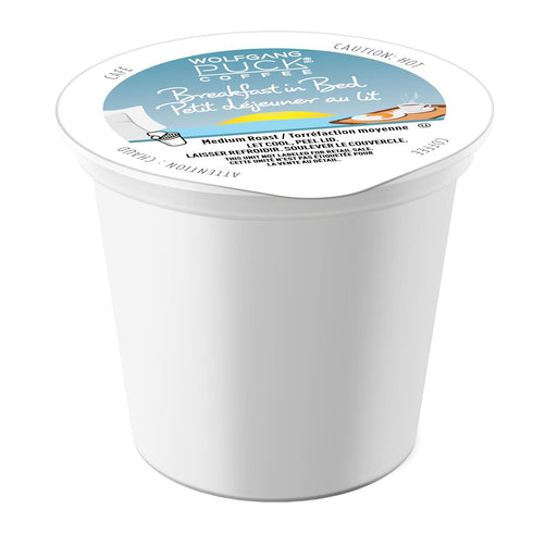 Wolfgang Puck Coffee Single Serve Capsules, Medium Roast, Compatible with Keurig K-Cup Brewers, Breakfast in Bed, 24 Count...