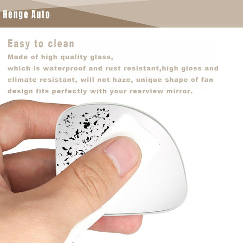 Car Blind Spot Mirror,HD Glass Frameless Convex Rotating Design,Rear View Mirror with wide angle Adjustable,Stick for Van SUV Trucks Universal (Fa...