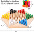Wooden Chinese Checkers Board Game Set, Colorful Chinese Checkers Board Game Classic Strategy Family Board Game for Kids and Adults 7.8 inch...