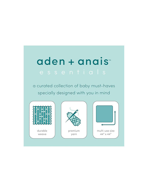 aden + anais Essentials Classic Crib Sheet, 100% Cotton Muslin, Super Soft & Breathable, Tailored Snug Fit, Space Explorers-Explorers...