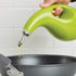 Rachael Ray Solid Glaze Ceramics EVOO Olive Oil Bottle Dispenser with Spout - 24 Ounce, Green...