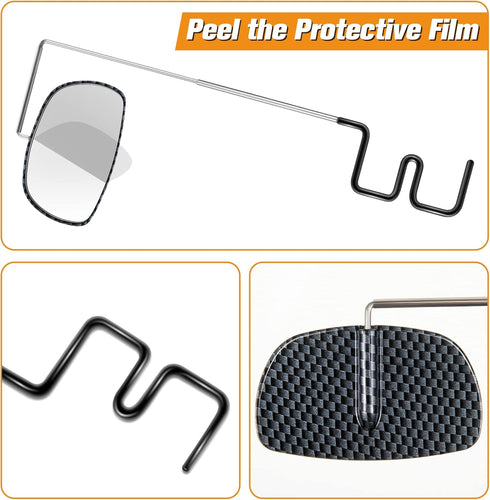 Saillong Bike Eyeglass Mirror 360 Degree Adjustable Lightweight Bicycle Cycling Rear View Helmet Mirror for Cycling Ideal Cycling Accessories (2 P...