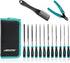 Libraton Needle File Set, Diamond Needle File Set, 14PCS Small File Set, 6 Diamond Files & 6 Carbon Steel Files with Wire Cutter, Steel Brush, Car...