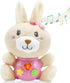 HAPTIME Baby Bunny Musical Toys, Newborn Girl Soft Plush Stuffed Animal, Infant Light Music Tummy Time Toy, 1st Birthday Baby Girl Shower Gift for...